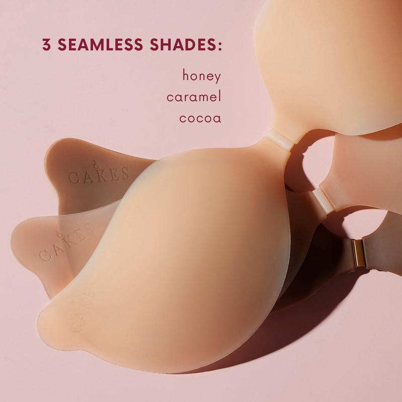 CAKES Invisible Push-Up Bra for Deep Necklines