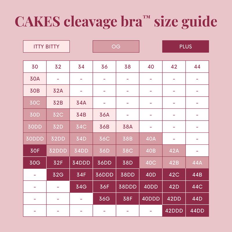 CAKES Invisible Push-Up Bra for Deep Necklines